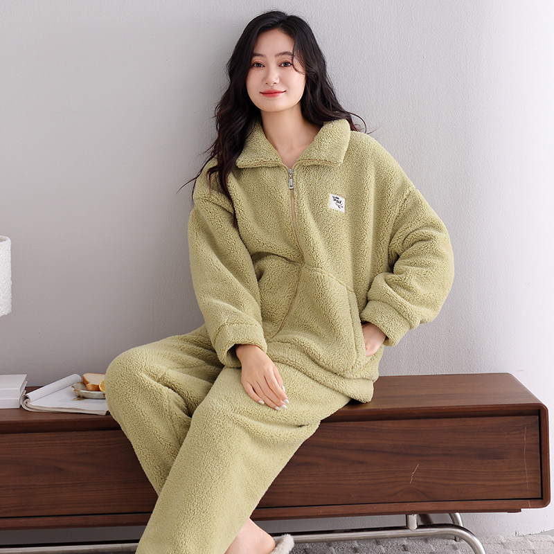 金黛儿睡衣女珊瑚绒法兰绒春秋冬
