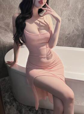 低胸U领显身材小妈包臀裙美式辣妹吊带短裙紧身性感短款连衣裙夏