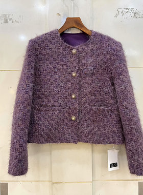 YSYS36022-1小香风羊毛呢羽绒服