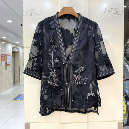 Q6347剪花防晒服外套