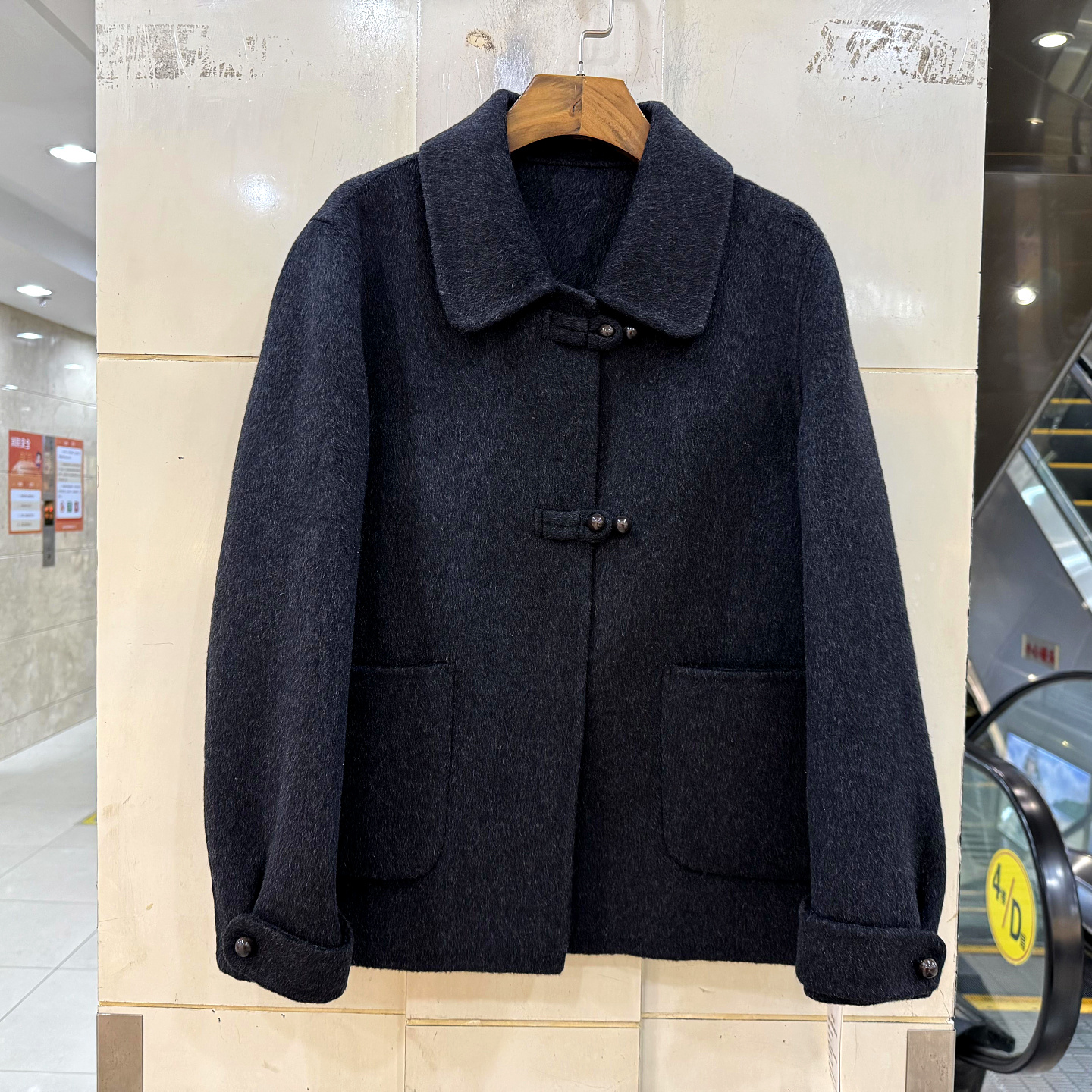 糖诗8509休闲小个双面羊毛大衣