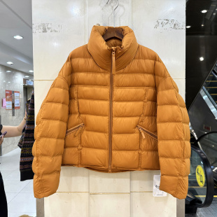 COCO C61211 双拉链立领排骨条云朵泡芙舒适阔版短装羽绒服欧货冬