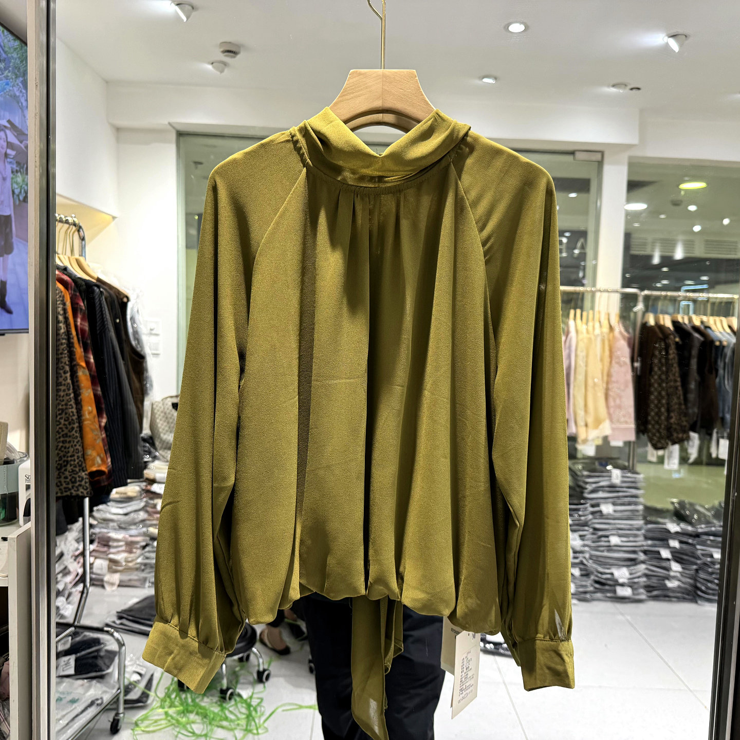 WOMENLV2873后飘带衬衣小衫图片