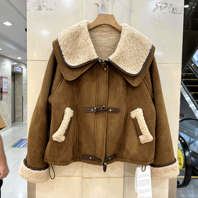 芊辰致美25230加厚麂皮绒外套