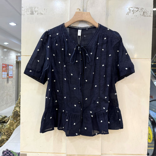 鑫点大发56爱心衬衫上衣女