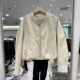 皮衣夹克外套机车服春 拉链立领显示百搭短装 印象秋水Y82610 时尚