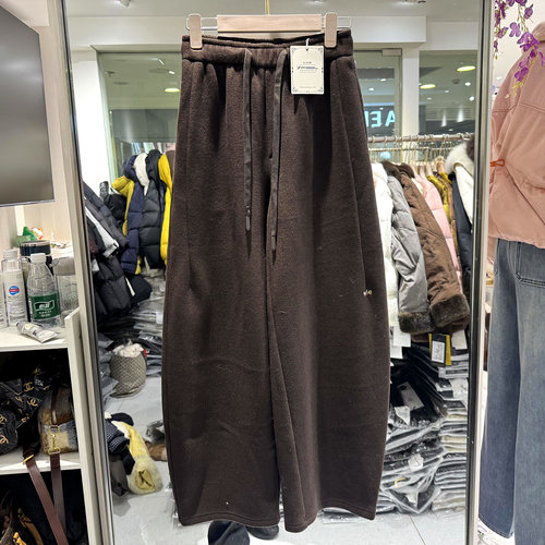 红炫影WL-0306加绒羊毛弯刀裤