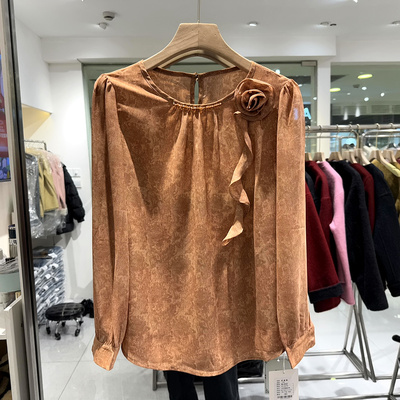 红炫影WL-0332订花朵衬衣小衫