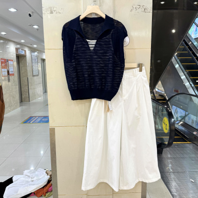千秀丽人8872休闲两件套裤