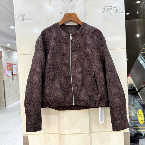 CZ26801腰果花提花短外套