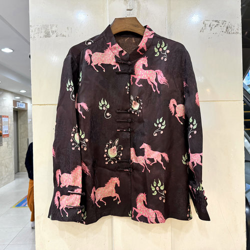 T99208桑蚕丝香云纱衬衫