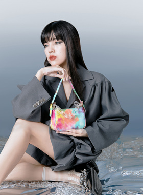 chaos monster原创腋下包撞色迷你小方包法式手提包单肩斜挎包