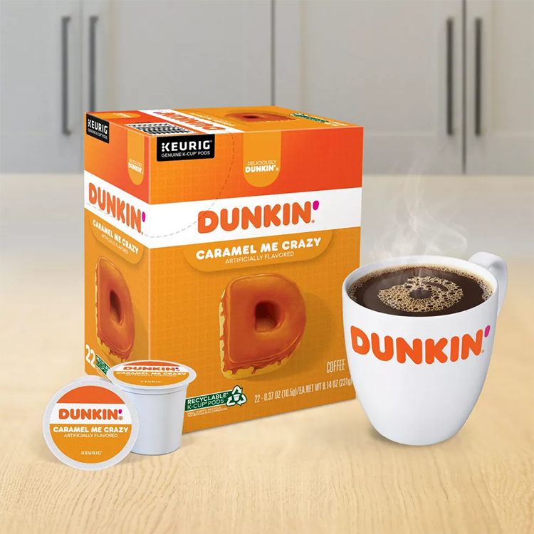 dunkin donuts-唐恩都乐 疯狂焦糖中度烘焙 k-cup胶囊咖啡 22杯