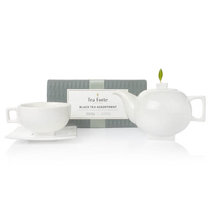 Tea Forte-Solstice冬至系列金字塔茶包茶杯方碟茶壶礼盒套装