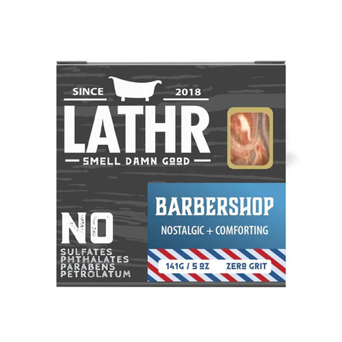 Lathr-Barbershop理发店经典月桂朗姆酒粉广藿香雪松男士身体皂