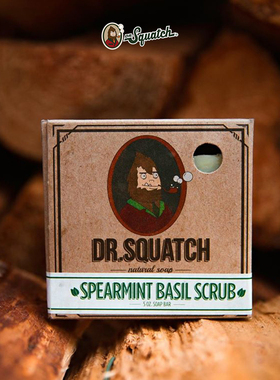 Dr. Squatch-薄荷罗勒 Spearmint Basil男士香皂洗手皂沐浴皂140g