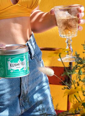 KUSMI TEA-法国库斯米Detox清毒提神清新柠檬草有机马黛绿茶100g