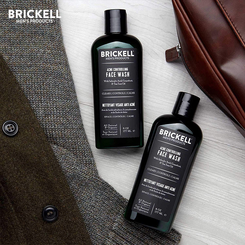 Brickell-男士Acne Controlling Face Wash水杨酸洁面洗面奶177ml