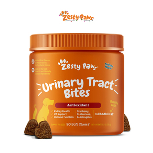 Zesty Paws-含蔓越莓 药蜀葵荨麻根呵护狗狗肾脏膀胱泌尿道营养片