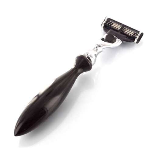 Parker-美国帕克 51M 天然水牛角手柄 三层刀片手动卡夹剃须刀