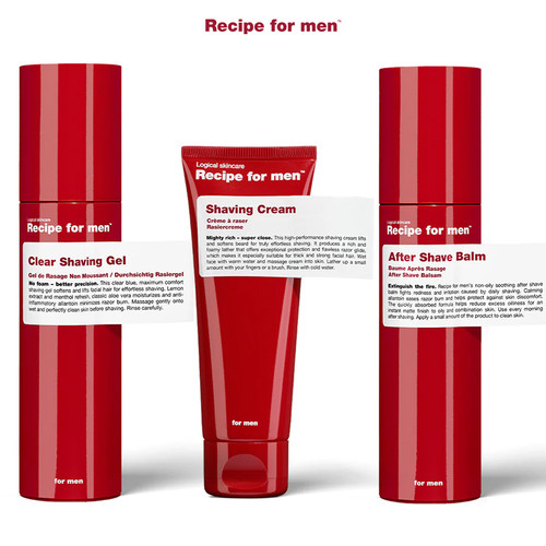 Recipe for men-滋润强化肌肤屏障细腻泡沫减少摩擦须后膏剃须膏