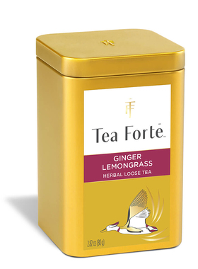 Tea Forte-GINGER LEMONGRASS姜柠檬草草本茶舒缓助消化罐装茶叶