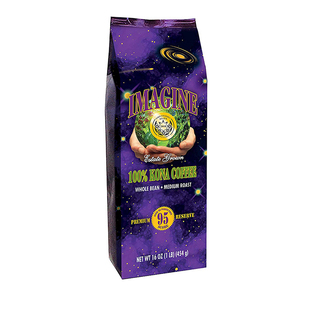 Imagine浓郁重口低酸度夏威夷科纳可娜Peaberry中深度烘焙咖啡豆