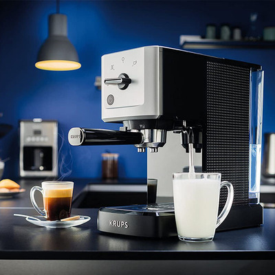 Krups-CALVI 蒸汽喷嘴 XP3440 手动意式浓缩咖啡机紧凑集成机型