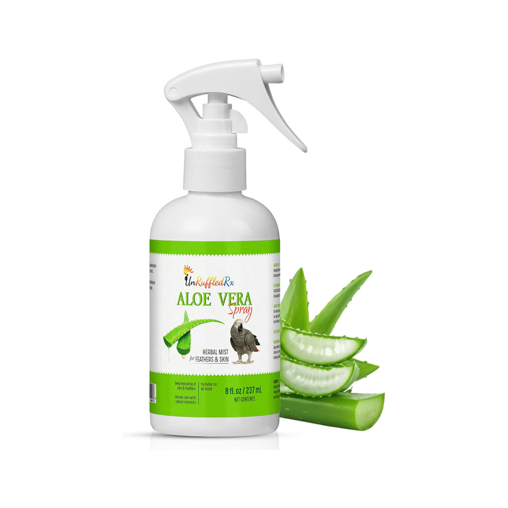 Unruffledrx-舒缓皮肤瘙痒 羽毛柔软顺滑亮丽除皮屑 芦荟鸟类喷雾