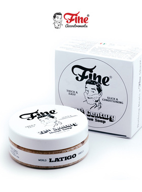 Fine Accoutrements-21世纪系列 Latigo 丰富泡沫男士剃须皂150ml