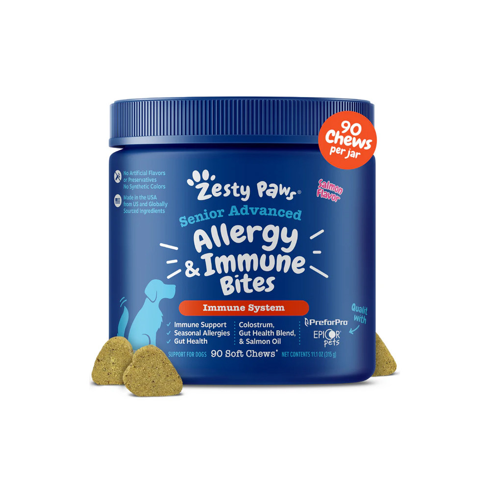 Zesty Paws-含益生元初鲑鱼油 老年犬专用防过敏免疫力增强软嚼片,宠物/宠物食品及用品,狗特色保健品,淘宝优惠券,粉丝福利购,淘宝优惠卷