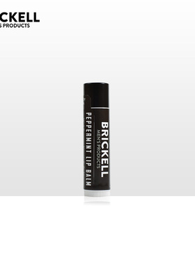 Brickell-男士专业哑光纯天然薄荷蜂蜡橄榄油维生素E滋养润唇膏