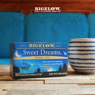 Bigelow-甜美的梦Sweet Dreams洋甘菊薄荷无咖啡因助眠花草茶20包