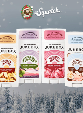 Dr. Squatch-含葛根活性炭后生元滋养肌肤椰子玫瑰女士天然除臭棒