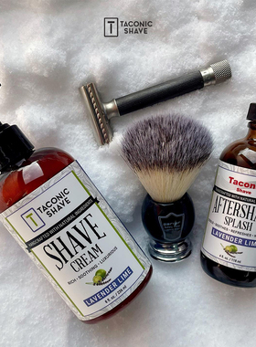 Taconic Shave-薰衣草青柠 镇静舒缓高浓缩传统男士剃须膏236ml