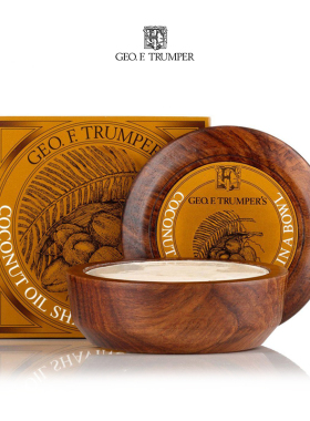Geo F.Trumper-英国 椰子油 丰富滋润泡沫男士剃须皂含木皂碗 80g
