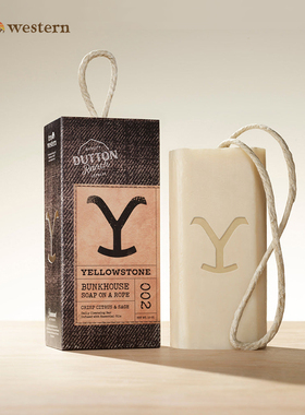 Tru Western-Yellowstone美剧黄石 柑橘鼠尾草带绳男士沐浴皂283g