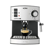 Solac 无需变压器家用 浓缩咖啡机奶泡机不锈钢 CE4480 19泵压意式