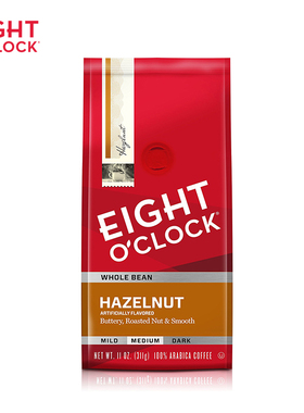 Eight O'Clock-八点咖啡 Hazelnut 榛果中度烘焙调味咖啡豆340g