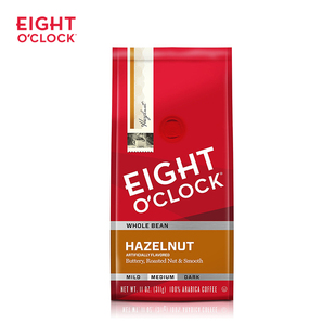 八点咖啡 Eight Clock 榛果中度烘焙调味咖啡豆粉311g Hazelnut