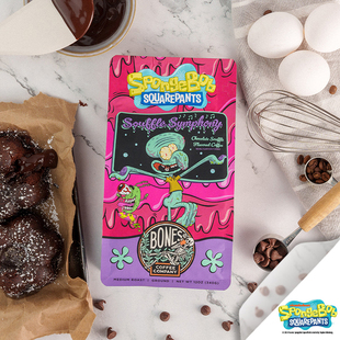 Bones Coffee-白骨咖啡甜美巧克力舒芙蕾调味中度烘焙咖啡豆340g