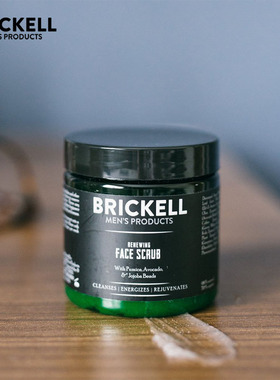 Brickell-Renewing face scrub绿茶男士洁面部磨砂膏 118ml