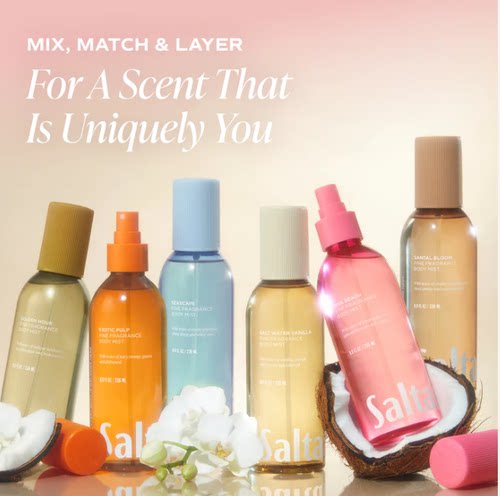 Saltair-BODY MIST喷洒全身香氛淋浴后依然萦绕清新身体喷雾236ml