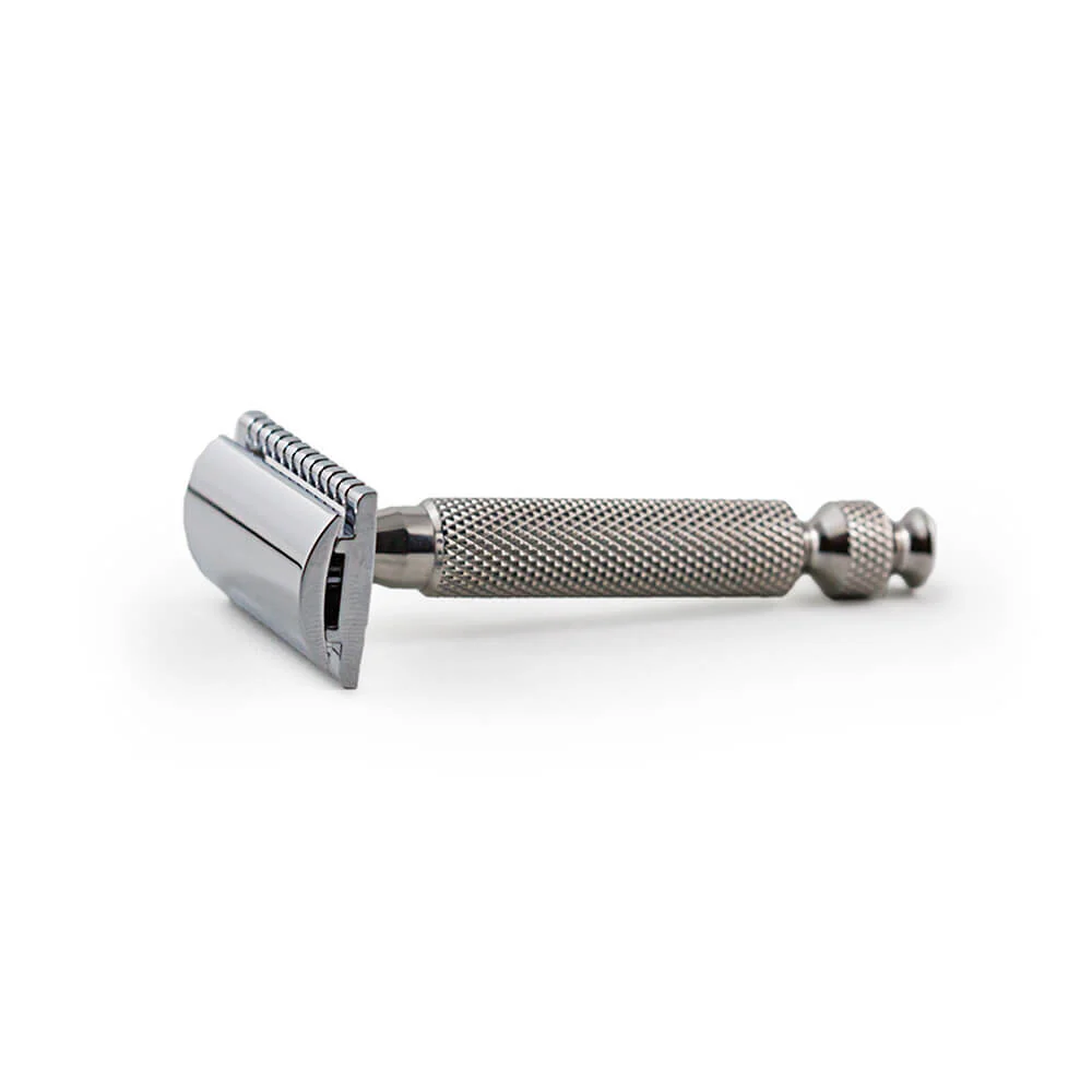 RazoRock-Mentor轻松高效316L不锈钢镀铬锌合金双刃安全剃须刀
