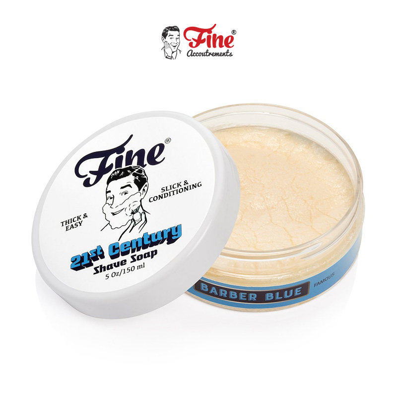 Fine Accoutrements-21世纪系列 Barber Blue传统男士剃须皂150ml