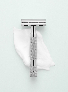 Rockwell-镀铬锌合金 2C 精密可调节剃须间隙 男士双刃安全剃须刀