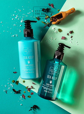 Scottish Fine Soaps-海藻清新清洁保湿润泽修护洗手液护手霜套装