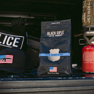 Black Rifle-Thin Blue Line淡淡坚果巧克力中度烘焙咖啡豆粉340g