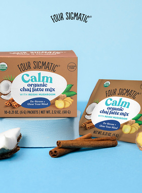 Four Sigmatic-Calm平静云芝灵芝舒缓无咖啡因印度柴拿铁10包