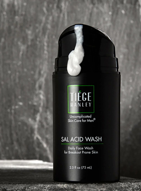 Tiege Hanley-去角质疏通毛孔改善肤质告别痘痘消红肿男士洁面乳